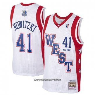 Camiseta All Star 2004 Dirk Nowitzki #41 Blanco