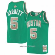 Camiseta Boston Celtics Kevin Garnett #5 Mitchell & Ness 2007-08 Verde