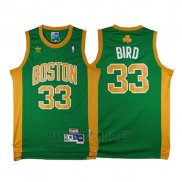 Camiseta Boston Celtics Larry Bird #33 Retro Verde