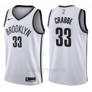 Camiseta Brooklyn Nets Allen Crabbe #33 Association 2017-18 Blanco