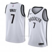 Camiseta Brooklyn Nets Nuni Omot #7 Association 2018 Blanco