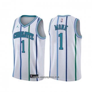 Camiseta Charlotte Hornets Malik Monk #1 Classic Blanco