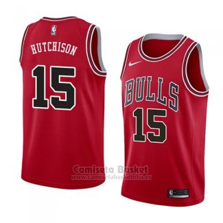 Camiseta Chicago Bulls Chandler Hutchison #15 Icon 2018 Rojo