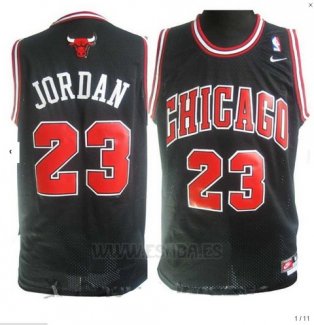 Camiseta Chicago Bulls Michael Jordan #23 Retro Negro2