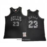 Camiseta Chicago Bulls Michael Jordan #23 Swingman Mitchell & Ness 1997-98 Negro