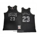 Camiseta Chicago Bulls Michael Jordan #23 Swingman Mitchell & Ness 1997-98 Negro