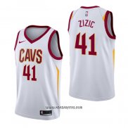 Camiseta Cleveland Cavaliers Ante Zizic #41 Association Blanco