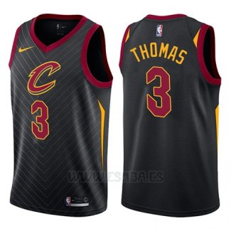 Camiseta Cleveland Cavaliers Isaiah Thomas #3 Statement 2017-18 Negro