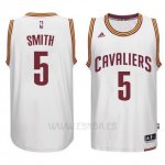 Camiseta Cleveland Cavaliers J.R. Smith #5 Blanca