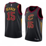 Camiseta Cleveland Cavaliers Sam Dekker #15 Statement 2018 Negro