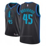 Camiseta Dallas Mavericks Ryan Broekhoff #45 Ciudad 2018-19 Azul