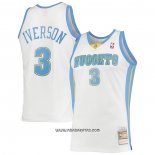 Camiseta Denver Nuggets Allen Iverson #3 Mitchell & Ness 2006-07 Blanco