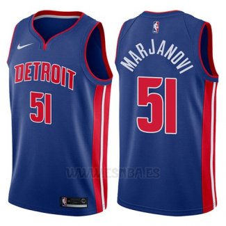 Camiseta Detroit Pistons Boban Marjanovic #51 Icon 2017-18 Azul