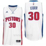 Camiseta Detroit Pistons Jon Leuer #30 Blanco