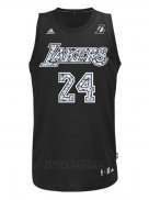 Camiseta Diamonds Editon Los Angeles Lakers Kobe Bryant #24 Negro