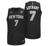 Camiseta Diamonds Editon New York Knicks Carmelo Anthony #7 Negro