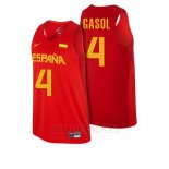 Camiseta Espana 2016 Pau Gasol #4 Rojo