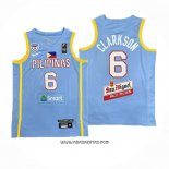 Camiseta Filipino Jordan Clarkson #6 Juegos Olimpicos 2024 Azul