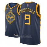 Camiseta Golden State Warriors Andre Iguodala #9 Ciudad 2018-19 Azul