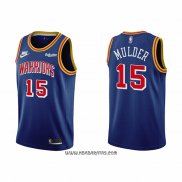 Camiseta Golden State Warriors Mychal Mulder #15 75th Anniversary Azul