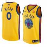 Camiseta Golden State Warriors Patrick Mccaw Ciudad #0 2017-18 Oro