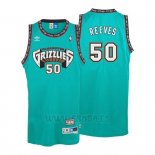 Camiseta Historic Retro Vancouver Grizzlies Bryant Reeves #50 Verde