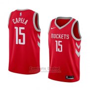 Camiseta Houston Rockets Clint Capela #15 Icon 2018 Rojo