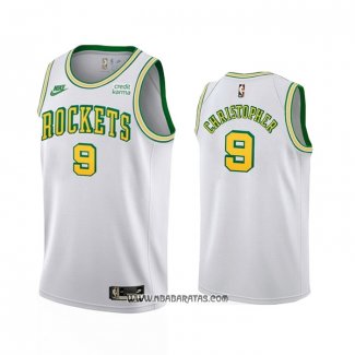 Camiseta Houston Rockets Josh Christopher #9 Classic 2022-23 Blanco