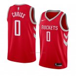 Camiseta Houston Rockets Marquese Chriss #0 Icon 2018 Rojo