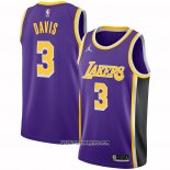 Camiseta Los Angeles Lakers Anthony Davis #3 Statement 2021-22 Violeta