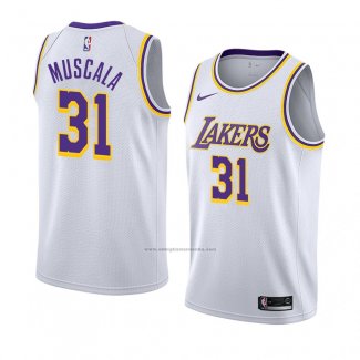 Camiseta Los Angeles Lakers Mike Muscala #31 Association 2018-19 Blanco