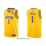 Camiseta Los Angeles Lakers Trevor Ariza #1 75th Anniversary 2021-22 Amarillo