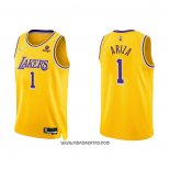 Camiseta Los Angeles Lakers Trevor Ariza #1 75th Anniversary 2021-22 Amarillo