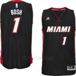 Camiseta Miami Heat Chris Bosh #1 Negro