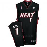 Camiseta Miami Heat Chris Bosh #1 Negro