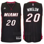 Camiseta Miami Heat Justise Winslow #20 Negro