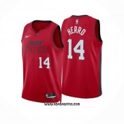 Camiseta Miami Heat Tyler Herro #14 Ciudad 2024-25 Rojo