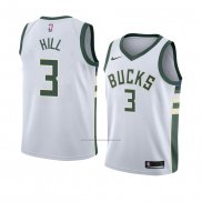 Camiseta Milwaukee Bucks George Hill #3 Association 2018 Blanco