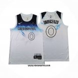 Camiseta Minnesota Timberwolves Donte DiVincenzo #0 Ciudad 2024-25 Blanco