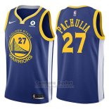 Camiseta Mujer Golden State Warriors Zaza Pachulia Icon Rakuten #27 2017-18 Azul