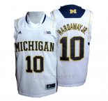 Camiseta NCAA Michigan State Spartans Hardaway Jr. #10 Blanco