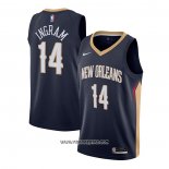 Camiseta New Orleans Pelicans Brandon Ingram #14 Icon 2020-21 Azul