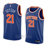 Camiseta New York Knicks Damyean Dotson #21 Icon 2018 Azul