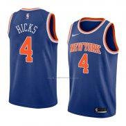 Camiseta New York Knicks Isaiah Hicks #4 Icon 2018 Azul