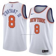 Camiseta New York Knicks Johnny O'bryant Iii #8 Statement 2018 Blanco