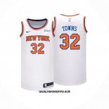 Camiseta New York Knicks Karl-Anthony Towns #32 Association 2024-25 Blanco