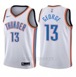 Camiseta Nino Oklahoma City Thunder Paul George #13 Association 2017-18 Blanco