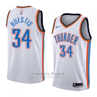 Camiseta Oklahoma City Thunder Josh Huestis #34 Association 2018 Blanco