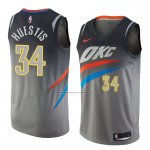 Camiseta Oklahoma City Thunder Josh Huestis #34 Ciudad 2018 Gris