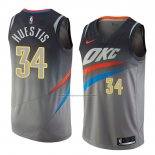 Camiseta Oklahoma City Thunder Josh Huestis #34 Ciudad 2018 Gris